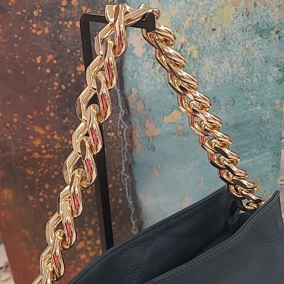 Viola Castellani Teal Satchel Two Way Carry Made in Italy - Picture 11 of 12